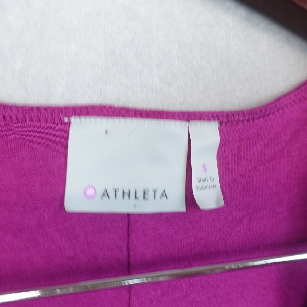 NWT Athleta Jura Dress Womens Small Raspberry Retro Pullover Sleeveless Pockets - Picture 4 of 10